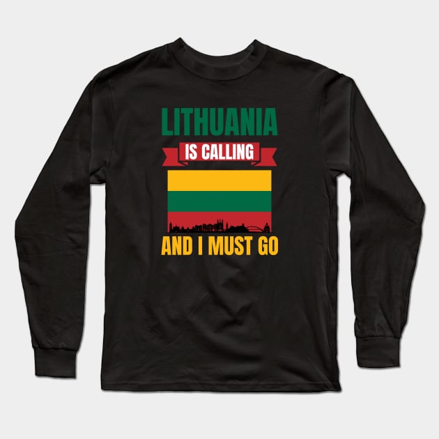Lithuania Long Sleeve T-Shirt by footballomatic